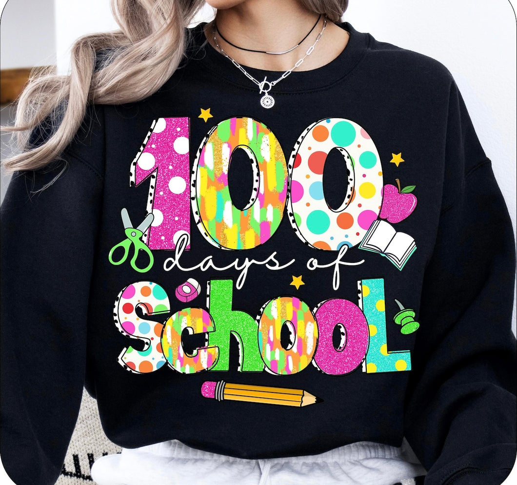 100 Days of School Polka Dot