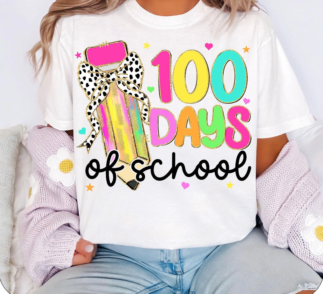 100 Days of School Pencil