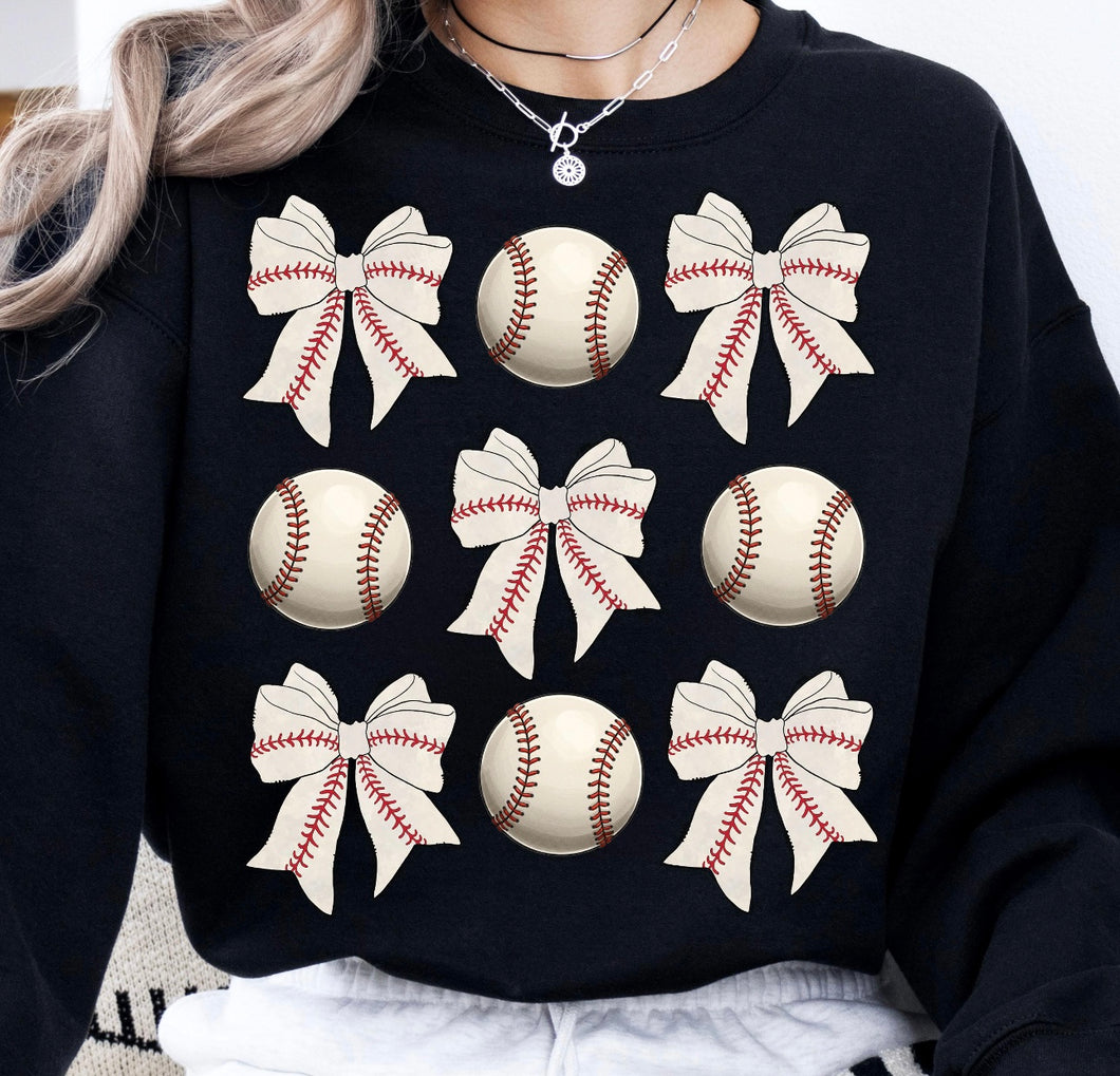 Baseball & Bows Collage